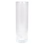 Cylindrical flower vase SANYA OCEAN, glass, clear, 10"/26cm, Ø3.3"/8,5cm