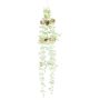 Artificial hanging plant Cedar CALIP, cones, glitter, frosted, green, 24"/60cm