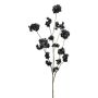 Artificial branch Japanese flowering cherry VORLUN with flowers, black, 4ft/130cm