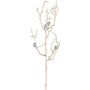 Decorative hazel branch VIGROX with diamonds, gold, 24"/60cm