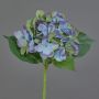 Fake hydrangea GABRIELLA, blue-green, 20"/50cm, Ø7"/18cm
