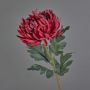 Artificial chrysanthemum LINGYUN, red, 26"/65cm