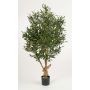 Fake Olive tree ALEXANDROS, real stem, with fruits, green, 4ft/120cm