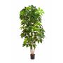 Artificial Schefflera COOPER, real stems, green, 6ft/190cm