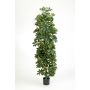 Fake Schefflera ANDREW, natural stems, green-white, 6ft/180cm