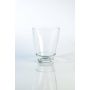 Clear vase YULE, angular, glass, 6.7"x5"x5"/17x13x13cm