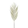 Artificial areca palm frond RYLAN with glitter, green, 3ft/90cm