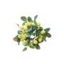 Artificial wreath SILVANI made of lemons, yellow, Ø 10"/25cm