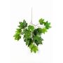 Artificial maple spray JAKOB, hardly inflammable, green, 28"/70cm