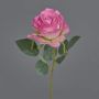 Silk rose spray SIMONY, pink-fuchsia, 18"/45cm, Ø3.1"/8cm