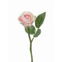 Fake rose GABI, pink-green, 10"/25cm, Ø2"/5cm