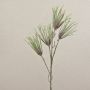 Artificial pine branch PEER, glitter, green, 31"/80cm