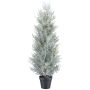 Decorative tree Cypress CALOT in decorative pot, grey, 31"/80cm