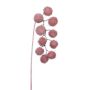 Decorative branch Plane tree FLERMO with fruits, hanging, frosted, dusky pink, 24"/60cm