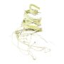Decorative corkscrew willow garland TAVELI, green, 6ft/180cm