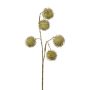 Artificial branch Plane tree GLUNVI, with fruits, green, 18"/45cm
