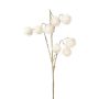 Artificial plane tree branch VELMOR with fruits, cream-gold, 33"/85cm