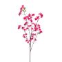 Artificial peach branch SANTANA with flowers, pink, 3ft/100cm