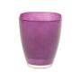 Flower Vase YULE, glass, dark purple, 6.7"x5"x5"/17x13x13cm