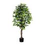 Decorative tree Ficus benjamina ONIN, natural stems, 5ft/150cm