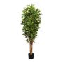 Artificial tree Ficus benjamina WOLGA, natural stem, crossdoor, 5ft/150cm