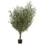 Decorative tree Olive tree BASLU, natural stem, fruits, 5ft/160cm