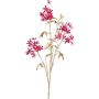 Decorative branch Flame tree KONEE with flowers, red-gold, 31"/80cm