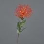 Artificial protea BAILY, orange, 20"/50cm, Ø4.7"/12cm