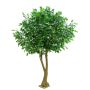 Artificial oak tree CHARON, artificial stem, fruits, green, 11ft/350cm