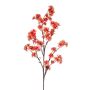 Artificial cherry blossom branch GIMA with blossoms, coral, 4ft/120 cm