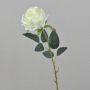 Fake rose ELEAZAR, white, 26"/65cm, Ø 3.5"/9cm