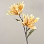 Plastic camellia MUNIR, yellow-white, 4ft/120cm