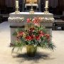 Flower magic in the church interior