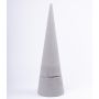Floral foam cone ZOILA for artificial flowers, grey, 20"/50cm, Ø6"/16cm