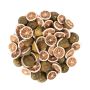 Dried lemon halves KRESZENTIA, green, Ø1.2"-1.6"/3-4cm, 250g
