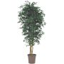 Artificial Japanese maple tree KESCHA, natural stems, green, 3ft/100cm - Made in Italy