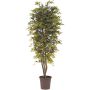 Artificial Japanese maple tree KESCHA, natural stems, green-red, 3ft/100cm - Made in Italy