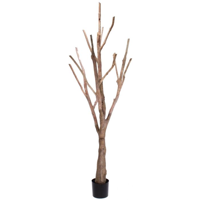 Fake deciduous tree trunk WILKO with branches, brown, 7ft/215cm