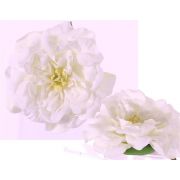 Fake rose blossom SASKIA, floating, cream, 2"/5cm, Ø6"/15cm
