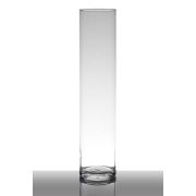 Glass vase SANYA EARTH, cylinder, clear, 40cm, Ø9cm