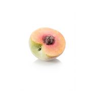 Artificial half peach RAUL, yellow-pink, 2.9"/7,5cm