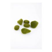 Artificial moss stones BAHIA, 6 pieces, green, 4.7"x6"x2"/12x16x5cm