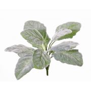Artificial silver sage MELLIE on spike, green-white, 10"/25cm