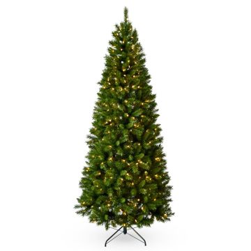 Artificial fir tree PLANO SPEED, LEDs, 7ft/210cm, Ø3ft/100cm