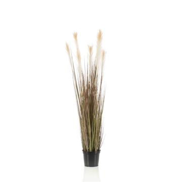 Artificial feather grass WELLORI with panicles, green, 4ft/120cm
