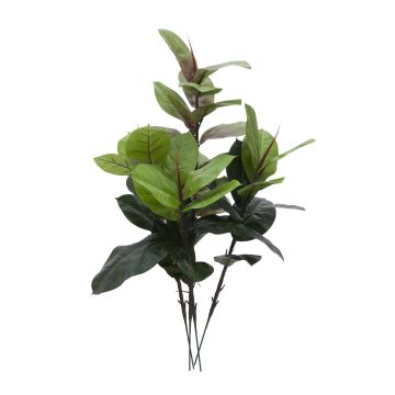Artificial Rubber tree LIVA, on spike, green, 3ft/100cm