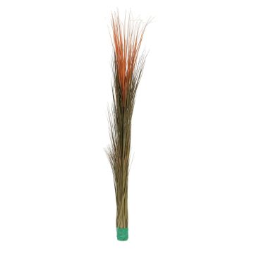 Plastic reed grass DIVO, on spike, green-orange, 4ft/130cm