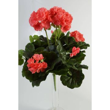 Artificial geranium MIA on spike, pink, 14"/35cm, Ø2.4"-3.5"/6-9cm