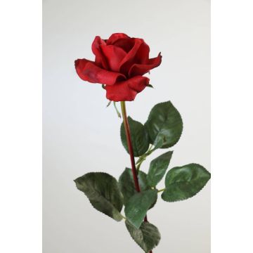 Fake rose AMELIE, red, 28"/70cm, Ø3.1"/8cm