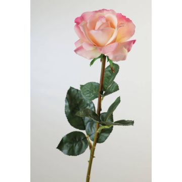Fake rose AMELIE, pink, 28"/70cm, Ø3.1"/8cm